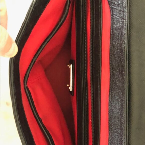 MILLY Black Small Turn Lock Satchel Bag Vintage - Picture 10 of 16